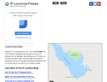 Tablet Screenshot of iplocationfinder.com